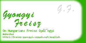 gyongyi freisz business card